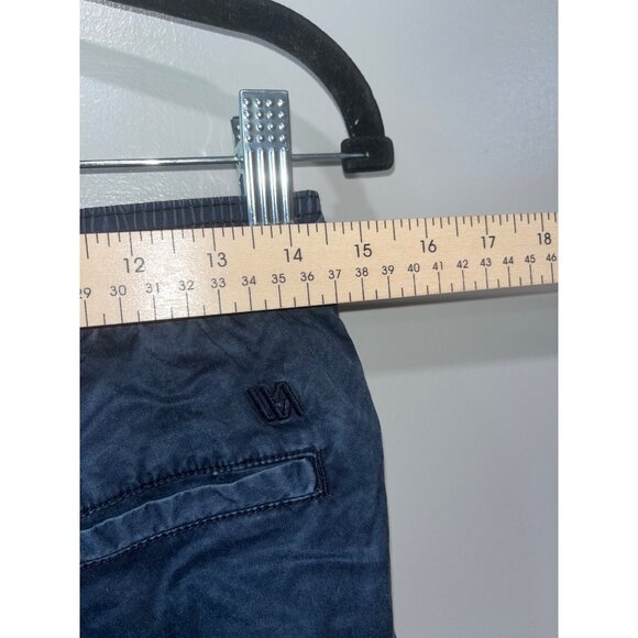 VRST Men's Small 7" Inseam Stretch Shorts Navy Blue Cotton & Polyester - Picture 3 of 9